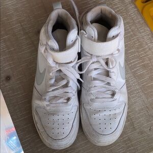 NIKE Kids White High-Top Sneakers